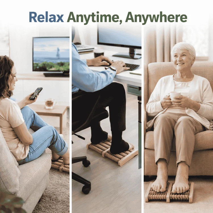 Premium Wooden Foot Massager – Natural Foot Roller | Mojan Mart Pakistan